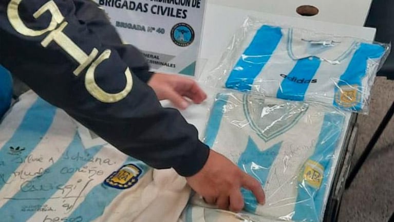 Robaron camisetas históricas de Claudio Caniggia: las recuperaron en Córdoba