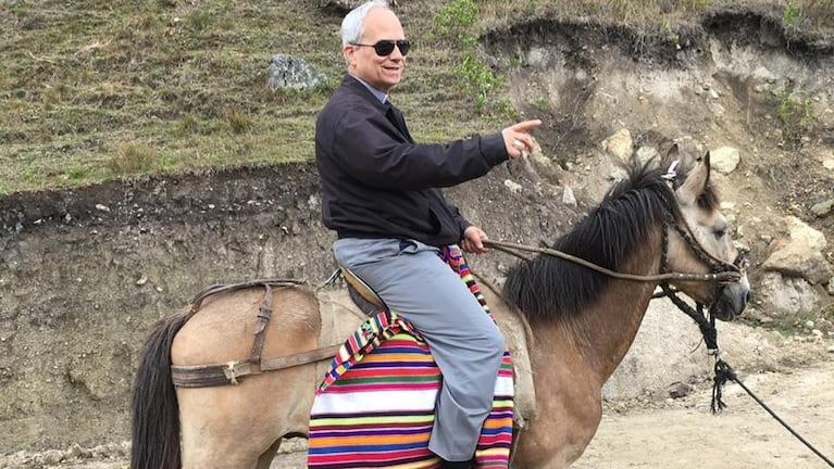 Robert Prevost durante su misión en Perú.