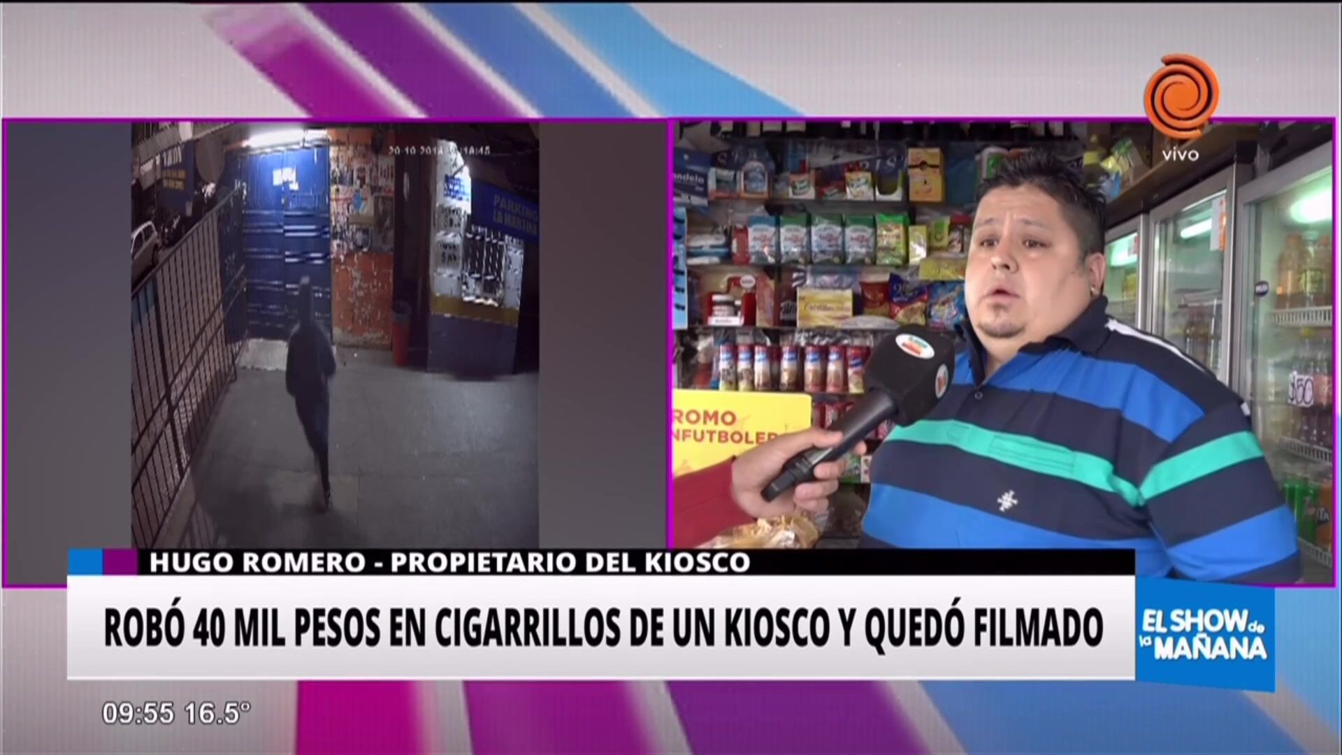 Robó 40 mil pesos en cigarrillos