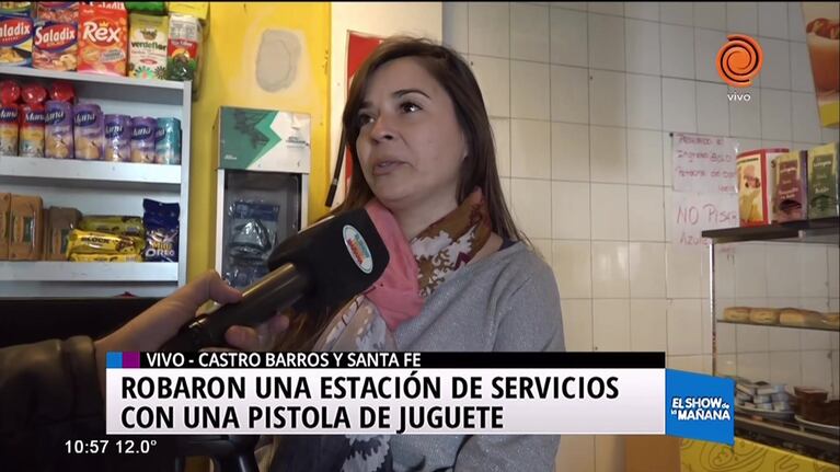 Robó con una pistola de juguete