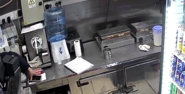 Robó dos celulares y quedó registrado.
