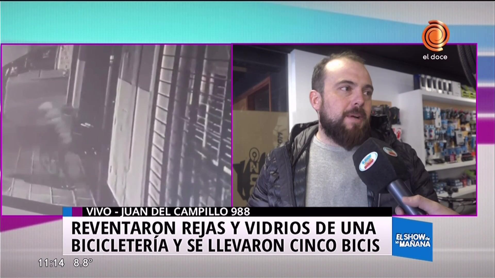 Robo en bicicletería