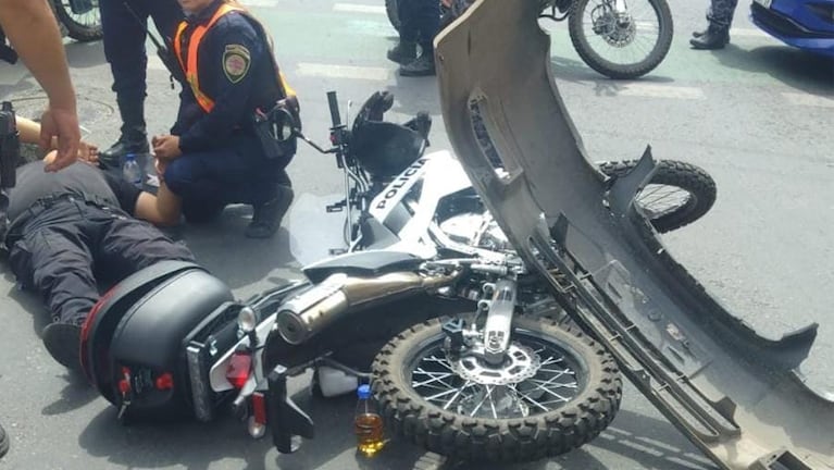 Robó y atropelló a un policía cuando intentó huir.