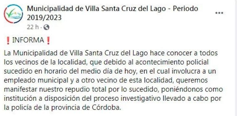 Rociaron con nafta y prendieron fuego a una mujer en Villa Santa Cruz del Lago