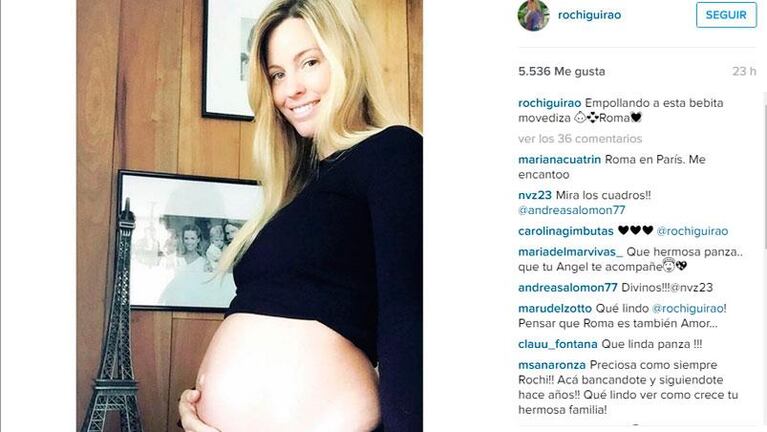 Rocío Guirao Díaz ya eligió el nombre para su bebé