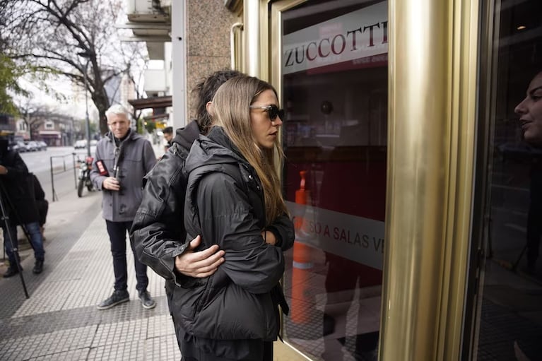 Rocío Igarzabal en el último adiós a Ernestina Pais ( Foto: Infobae)