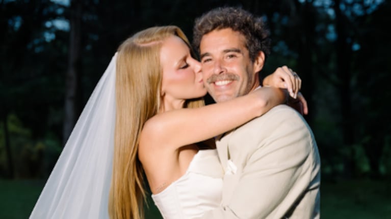 Rocío Pardo y Nicolás Cabré sellaron su amor en una estancia de Bosque Alegre.
