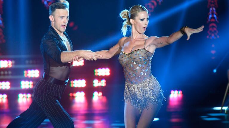 Rocío y Yegven Dimitrenko se lucieron en el cha cha pop.