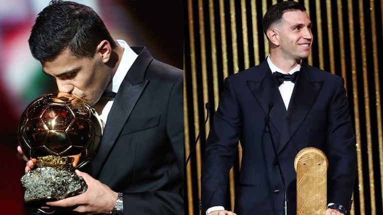 Rodri ganó el Balón de Oro y el Dibu el trofeo Yashin.