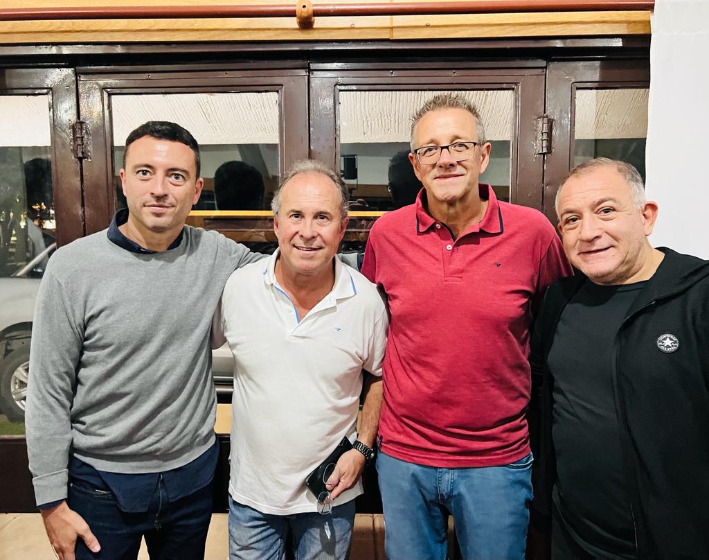 Rodrigo de Loredo y Luis Juez acompañaron a Ricardo Bianchini en los festejos. Foto: Franco Cejas/El Doce.