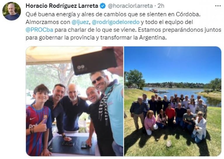 Rodríguez Larreta pasó por Córdoba y se reunió con Juez y De Loredo