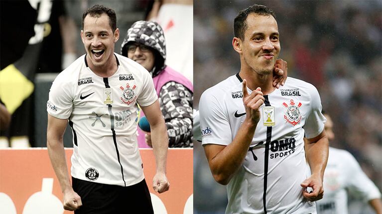 Rodriguinho marcó los dos goles y evidenció la diferencia con su transpiración.