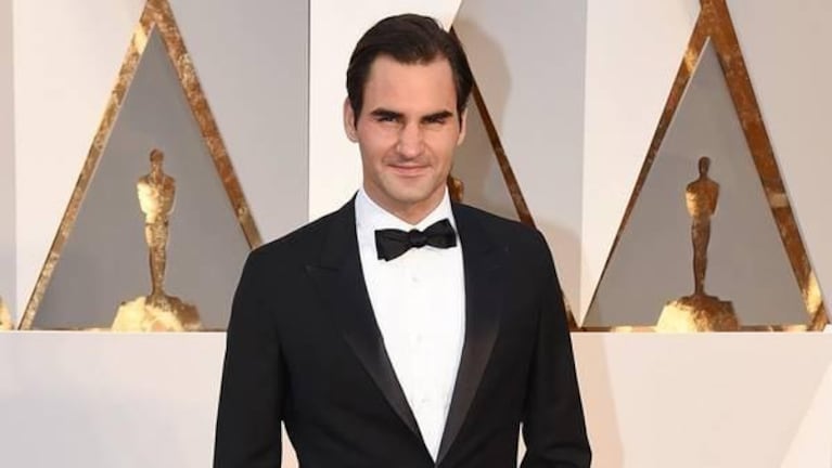 Roger Federer sorprendió en los Oscar.