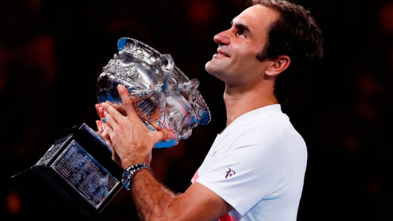 Roger Federer venció a Marin Cilic en el Abierto de Australia.