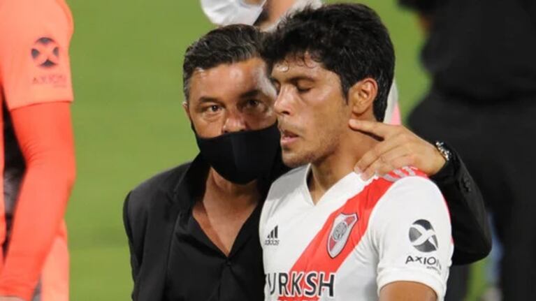 Rojas, Gallardo y una nueva polémica del clásico. Foto: Clarín.
