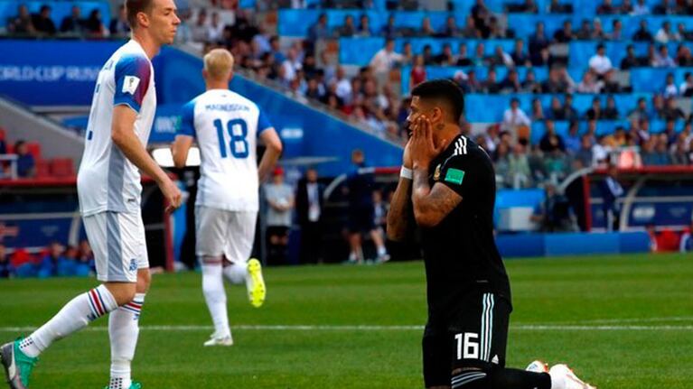 Rojo tuvo un nivel bajísimo ante Islandia.