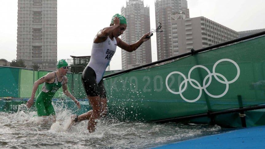 Roma Biagioli obtuvo el puesto 33º después de que no competía una mujer en triatlón desde 2004.