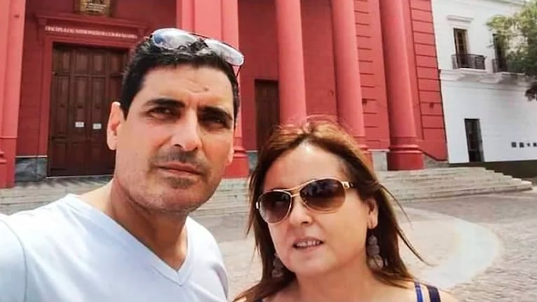 Romero junto a Margarita Bascuñán Sánchez.