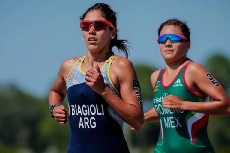 Romina Biagioli terminó el triatlón con una costilla fracturada: su relato