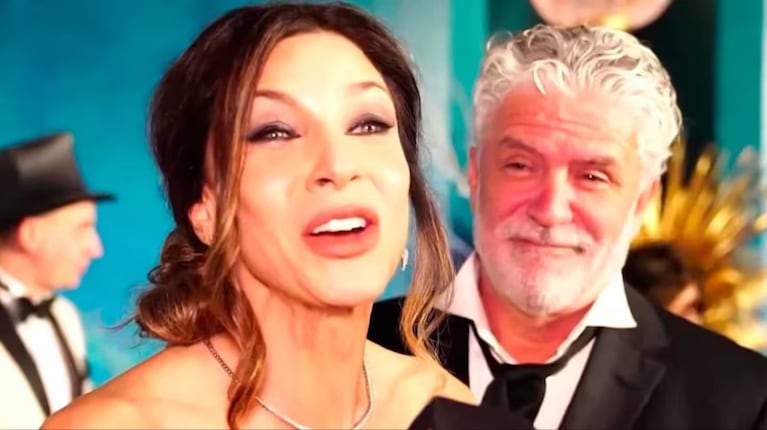 Romina Gaetani y Luis Cavanagh, juntos en un evento antes de la denuncia.