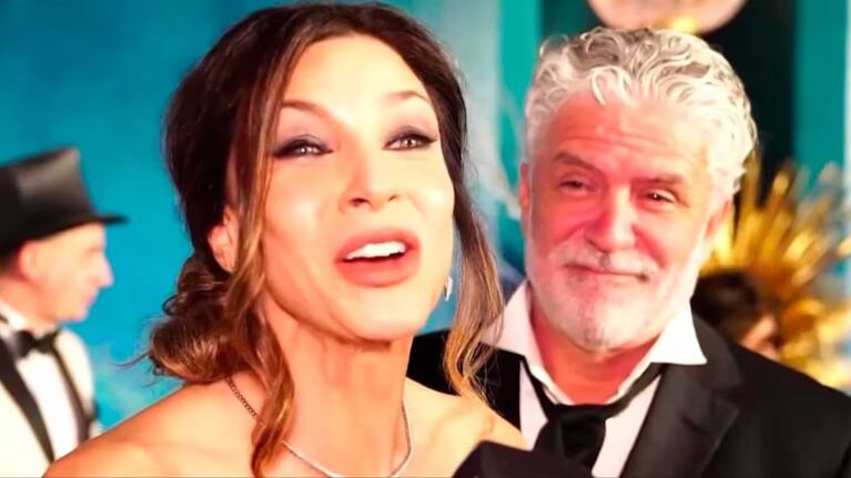 Romina Gaetani y Luis Cavanagh, juntos en un evento antes de la denuncia.