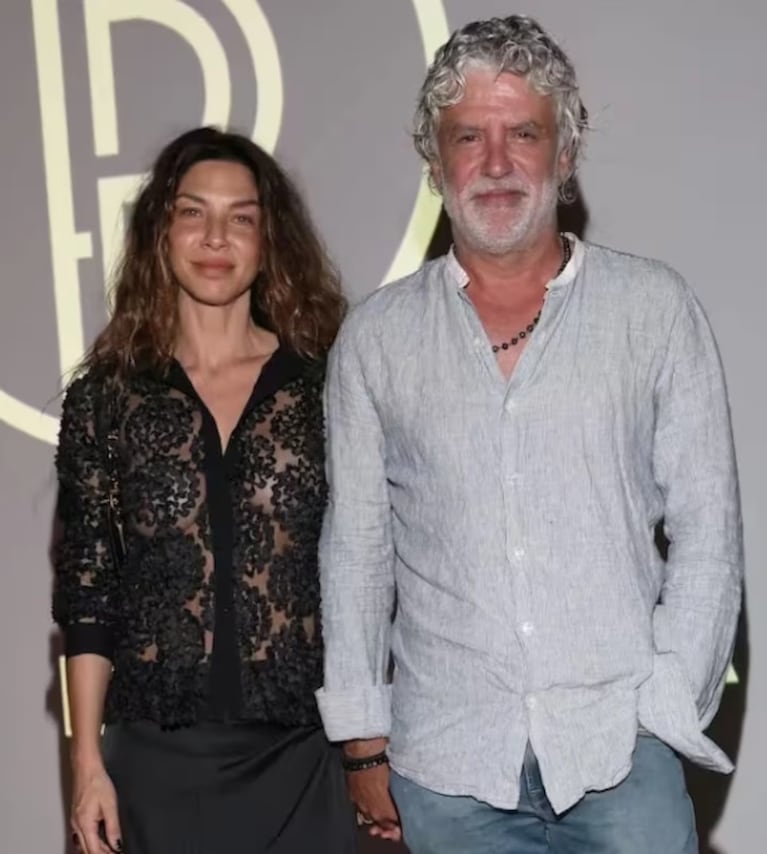 Romina Gaetani y Luis Cavanagh, juntos en un evento de moda en diciembre de 2023.