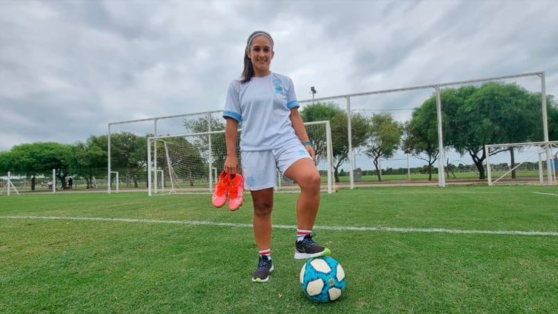 Romina Gómez, jugadora de Belgrano. 