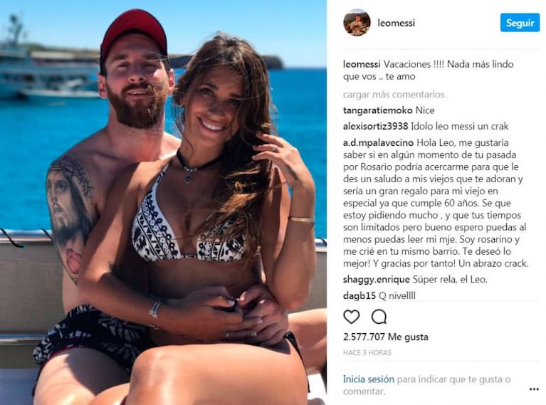 Rompecorazones: la mujer de Messi lució su lomazo en bikini