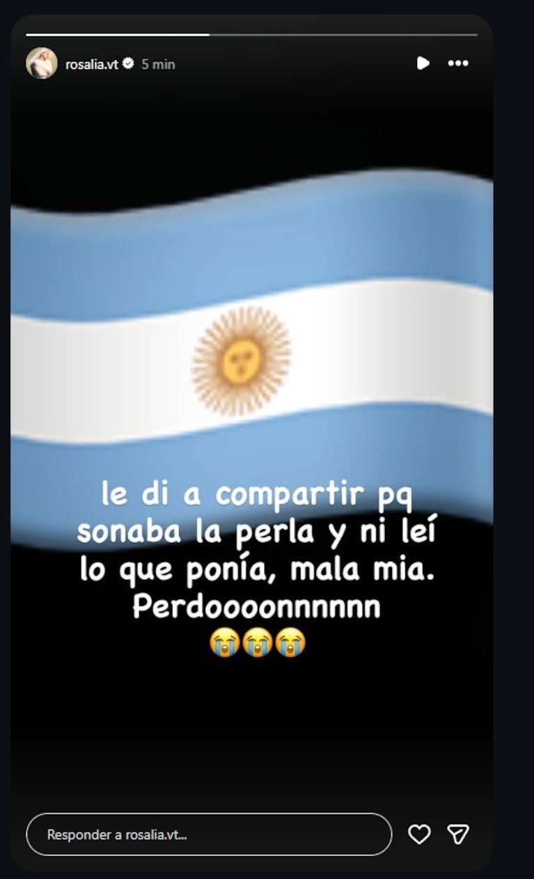 Rosalía salió a pedir perdón por el video anti Argentina: “Mala mía”