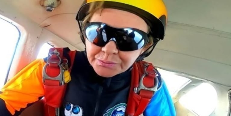 Rosana Back (52), la mujer que se lanzó de un avión en Miramar.