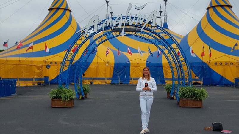 Roxana Martínez estuvo en la carpa Paulista y te muestra cómo se prepara el show que es un éxito en Brasil.