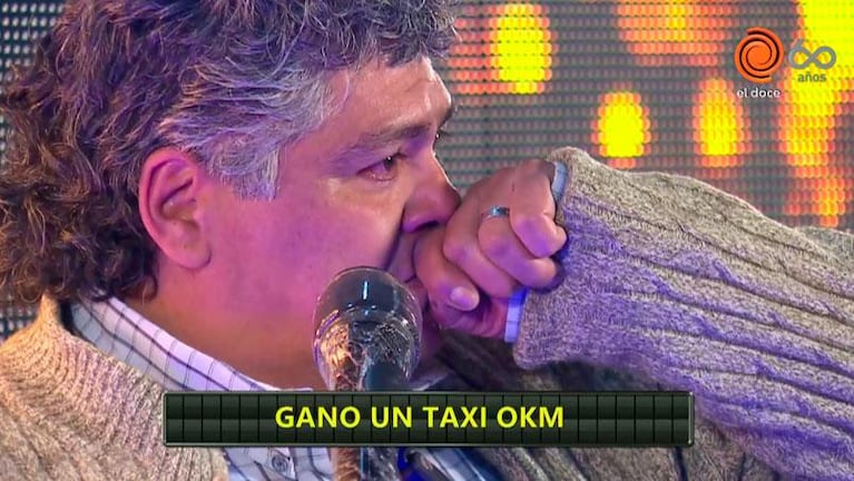 Rubén se ganó el taxi 0 km. en el programa de Guido Kaczka y todos se emocionaron