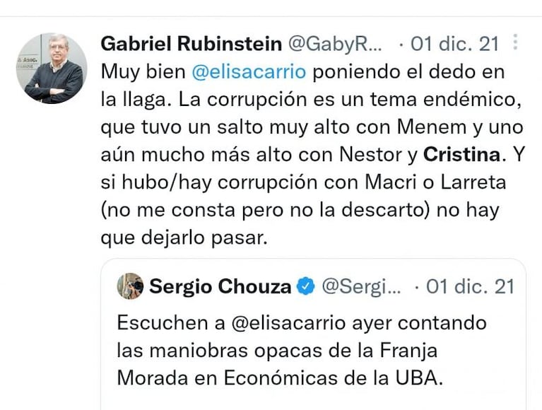 Rubinstein viceministro de Economía: sus tuits contra el Gobierno y la ironía que compartió sobre Massa
