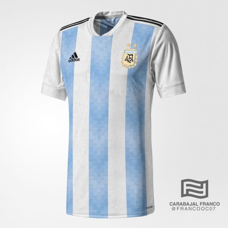 Rusia 2018: filtraron la supuesta camiseta alternativa de la Selección