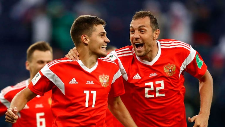 Rusia está feliz. Lleva ocho goles en dos partidos.