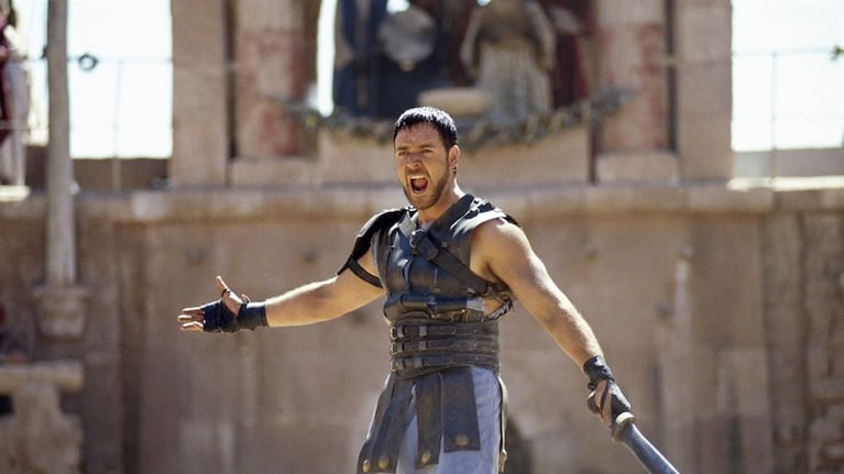 Russell Crowe lució su talento y su físico en el film de 2001.