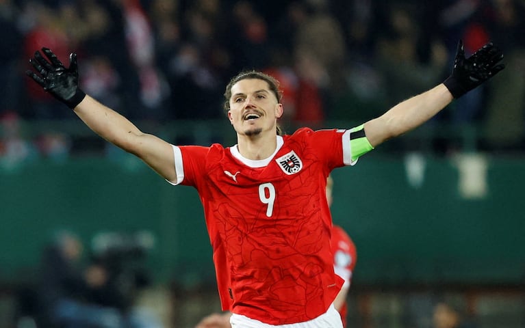 Sabitzer, una de las figuras de Austria. REUTERS/Lisa Leutner/File Photo