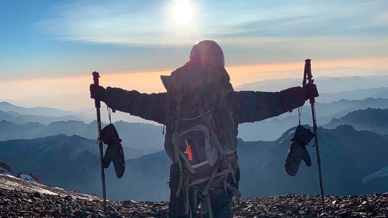 Sabrina hizo cumbre en el Aconcagua el pasado 6 de febrero.