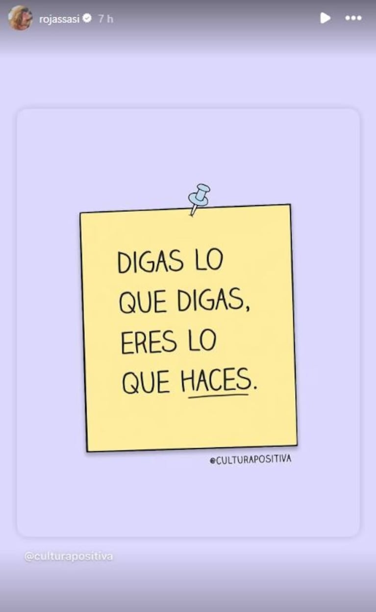 Sabrina Rojas furiosa en las redes sociales.