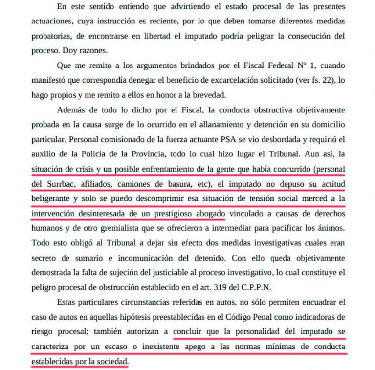 Saillén y Catrambone seguirán presos: por segunda vez, le negaron la excarcelación