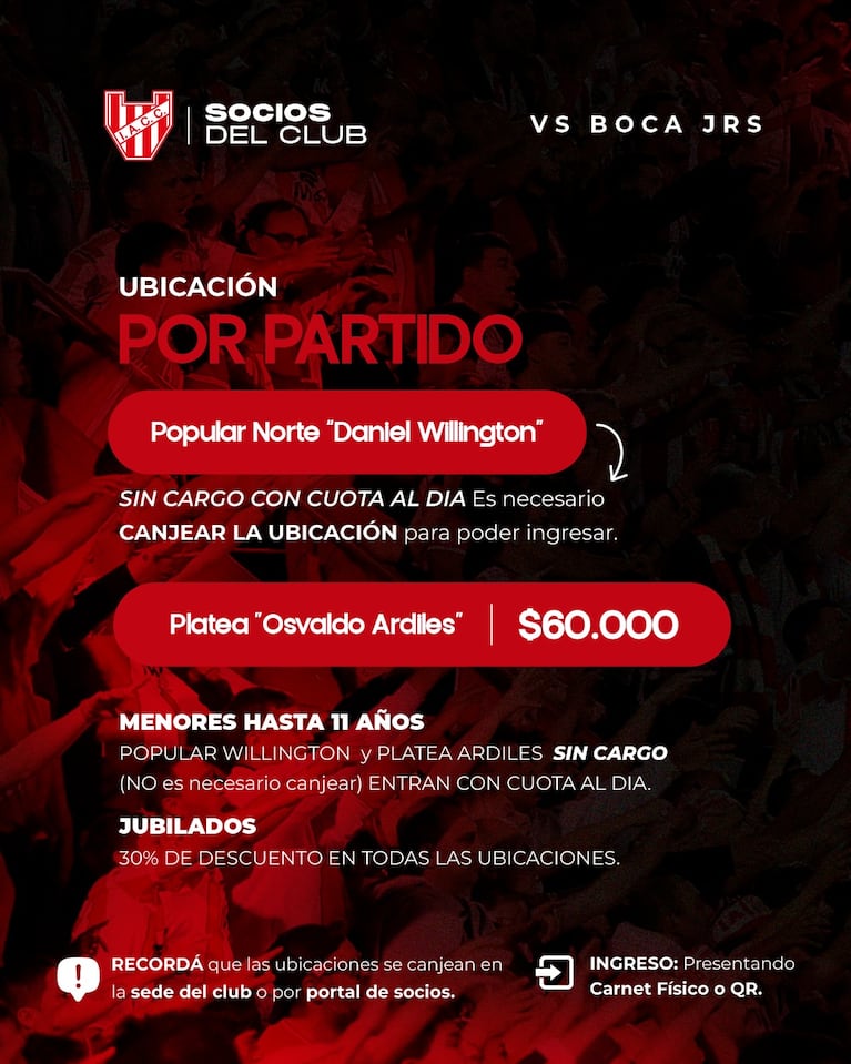 Salieron las entradas para Instituto-Boca en el Kempes: precios y cómo conseguirlas
