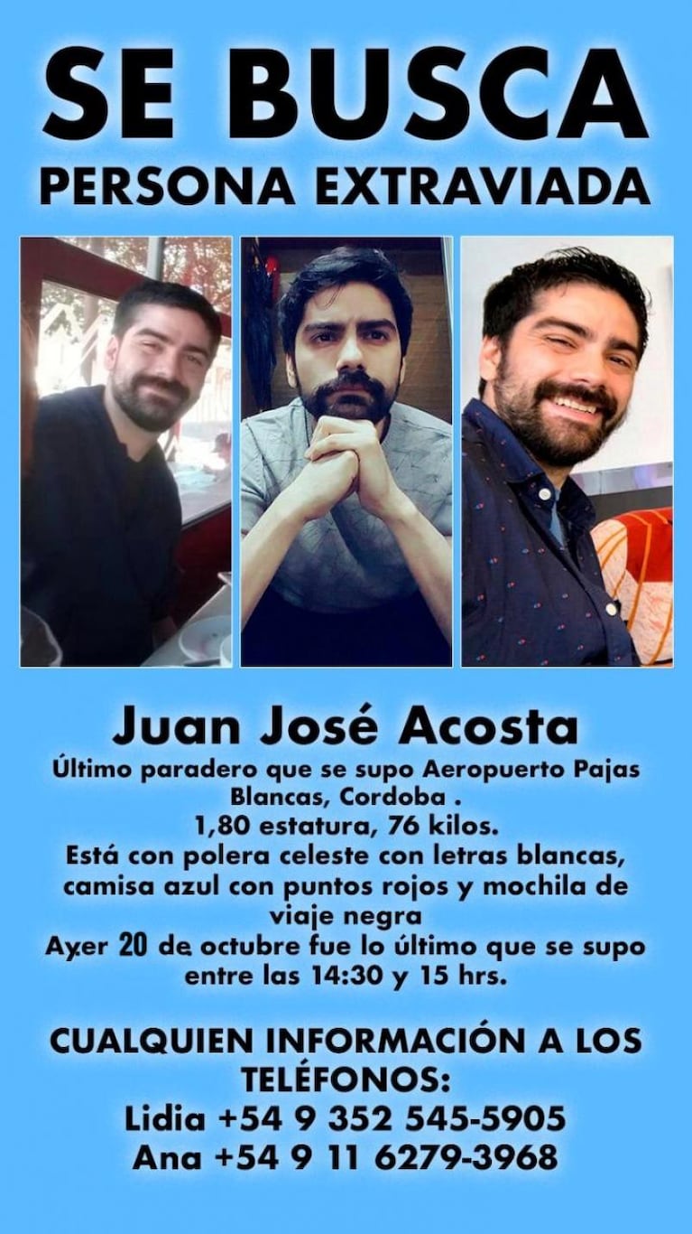 Salió del Aeropuerto de Córdoba y nunca regresó a su casa: está desaparecido desde el domingo