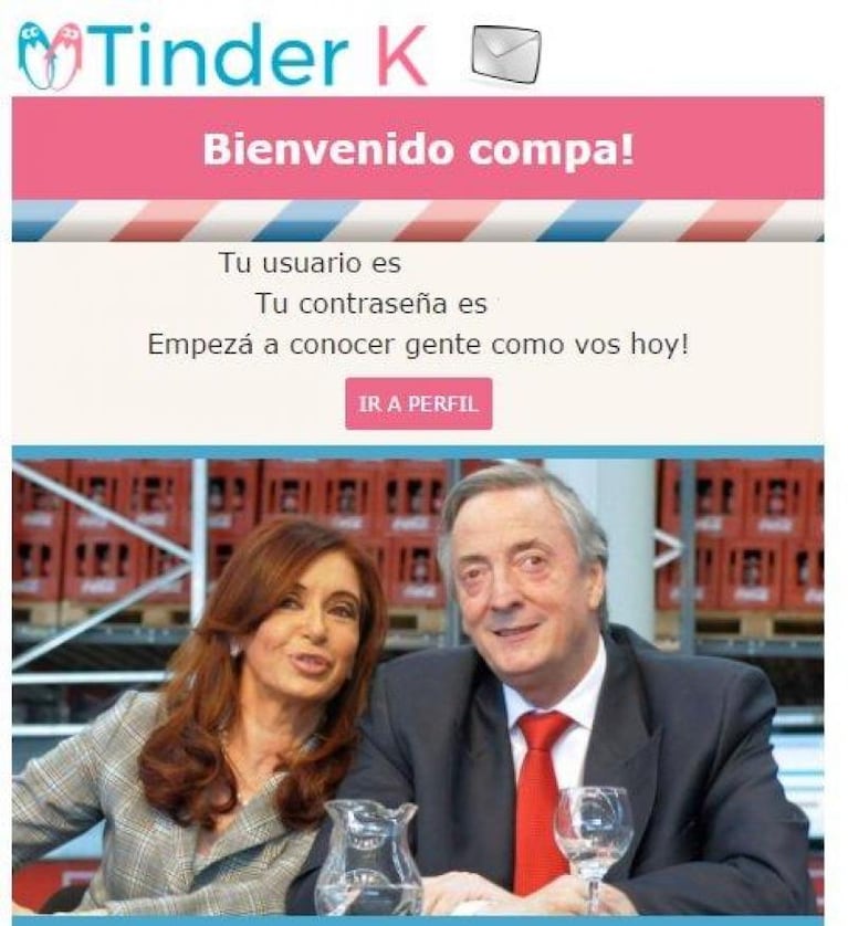 Salió el Tinder K, ideal para conseguir un amor kirchnerista