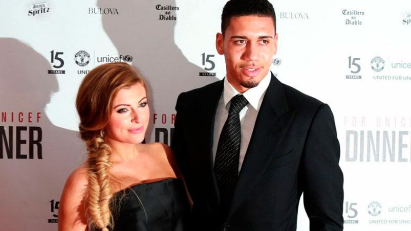 Sam y su marido, el jugador Chris Smalling.