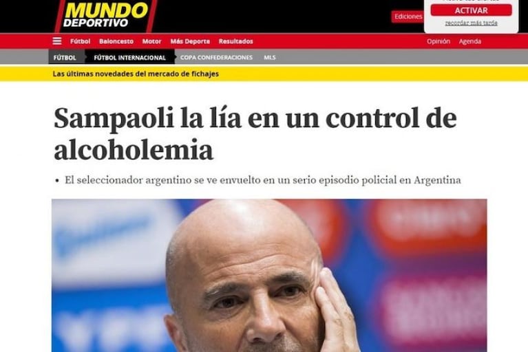 Sampaoli pidió disculpas: "Esas palabras no representan mis convicciones"