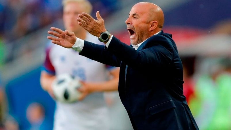 Sampaoli reconoció la falta de atrevimiento de Argentina. Foto: AP.