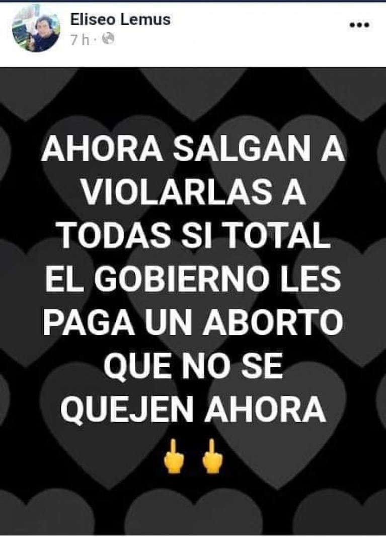 San Juan: un locutor pidió que "salgan a violar mujeres" tras la legalización del aborto