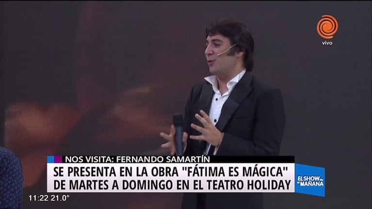 "Sandro" visitó el estudio del Show