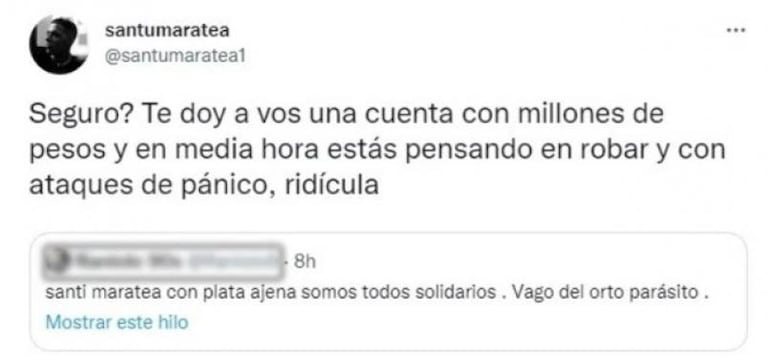 Santi Maratea fue insultado por el motivo de una colecta: su contundente respuesta