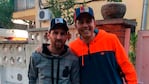 Santiago junto a Messi en uno de sus tres encuentros.